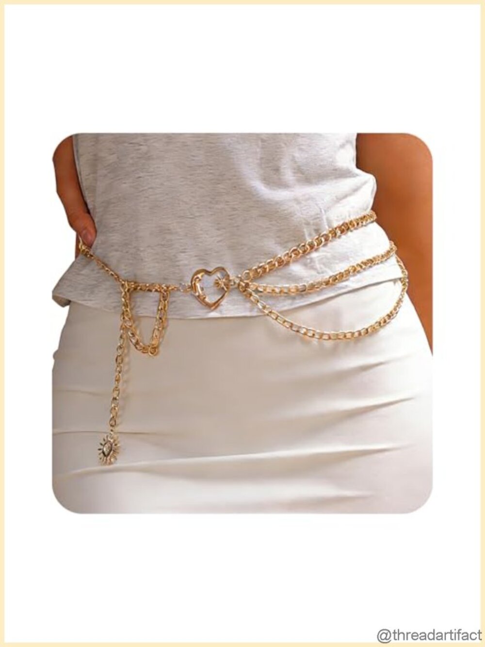 Zinc Alloy Waist Chain Body Jewelry Renaissance Costume Belt